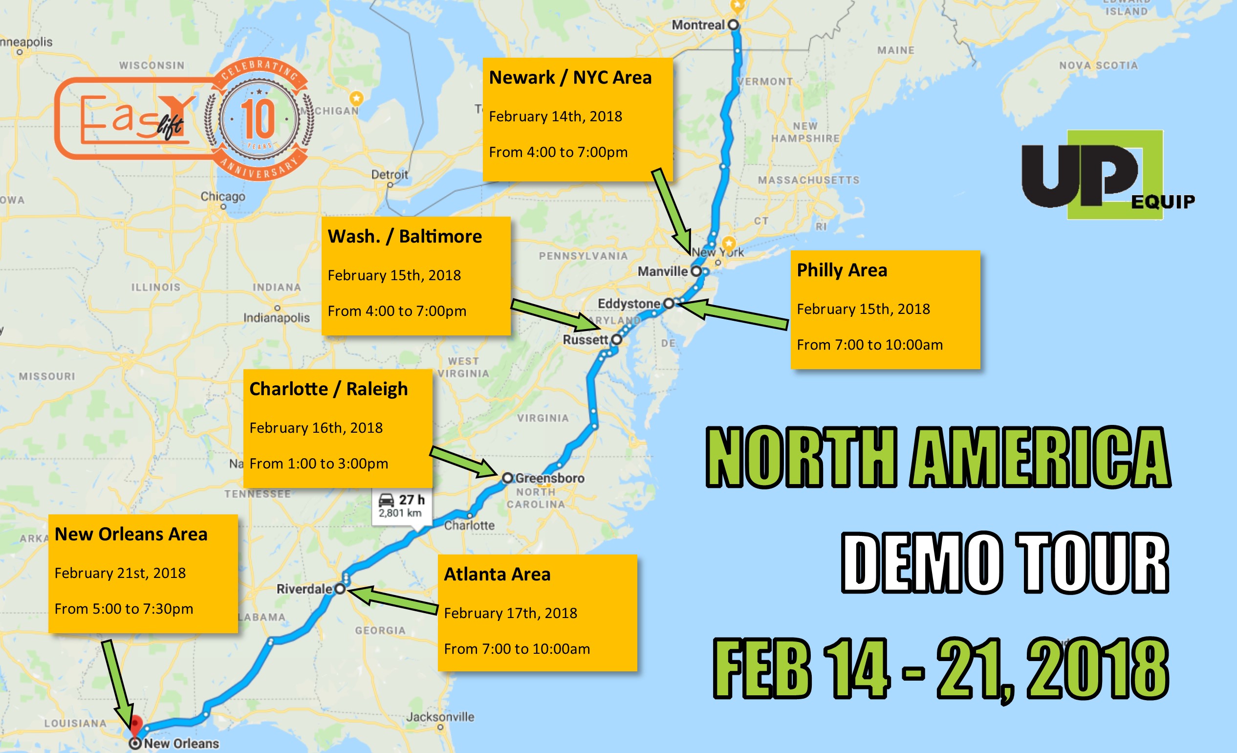 Demo Tour - Heading down to New Orleans