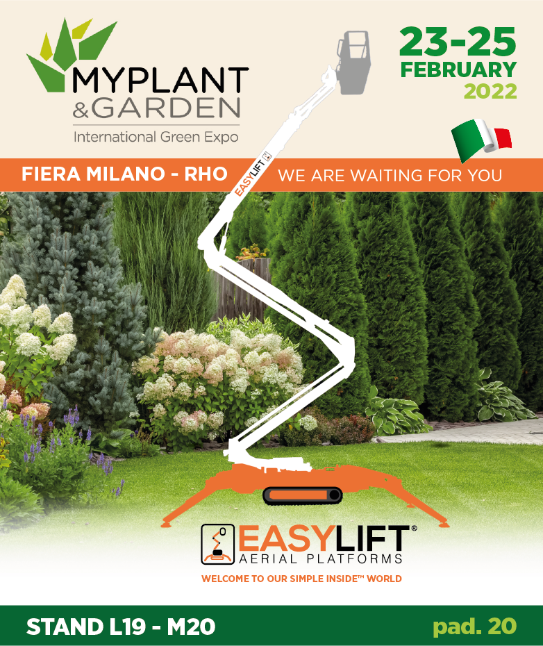Easy Lift inizia il 2022 con la partecipazione alla fiera Myplant & Garden!