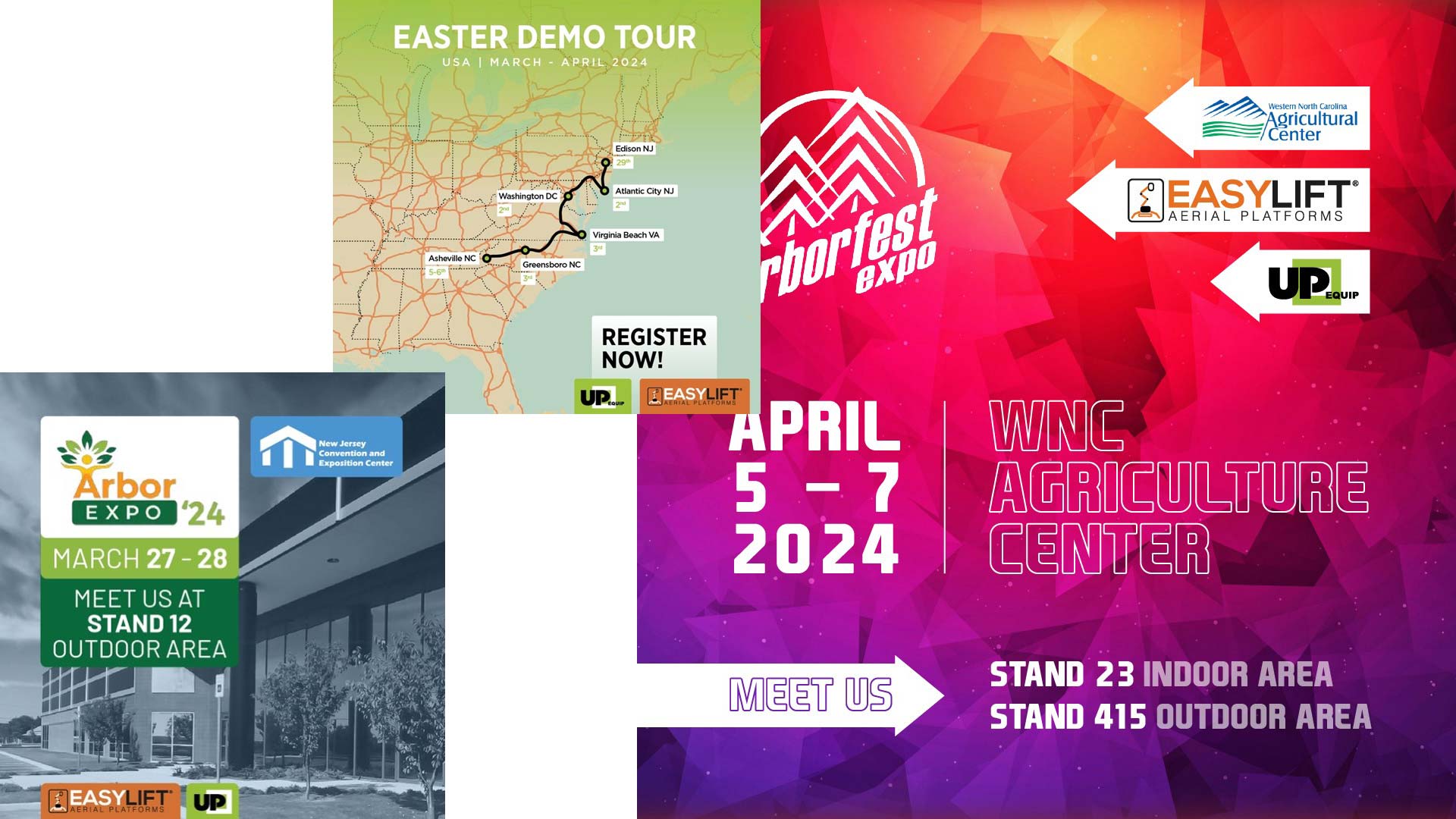 ArborExpo, ArborFest e Demo Tour Pasquale con Up Equip